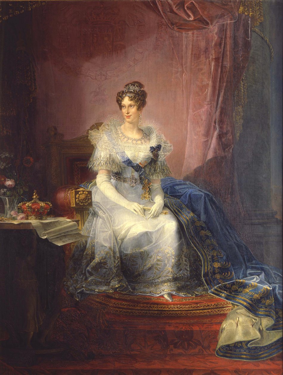 Portrett av Marie-Louise av Østerrike 1791-1847, hertuginne av Parma, 1837-1839 av Giovan Battista Borghesi