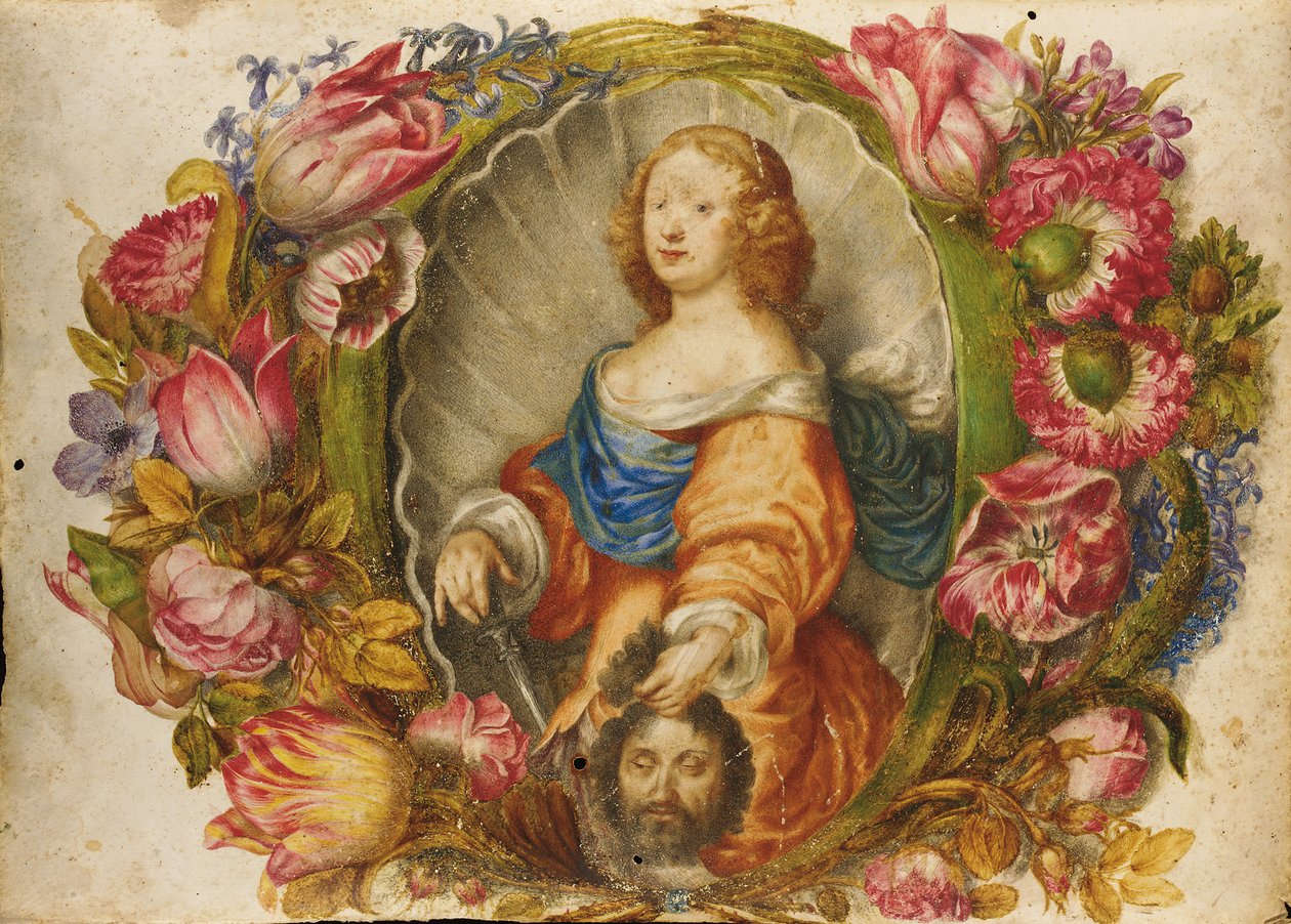 Portrett av storhertuginnen Vittoria della Rovere som Judith av Giovanna Garzoni