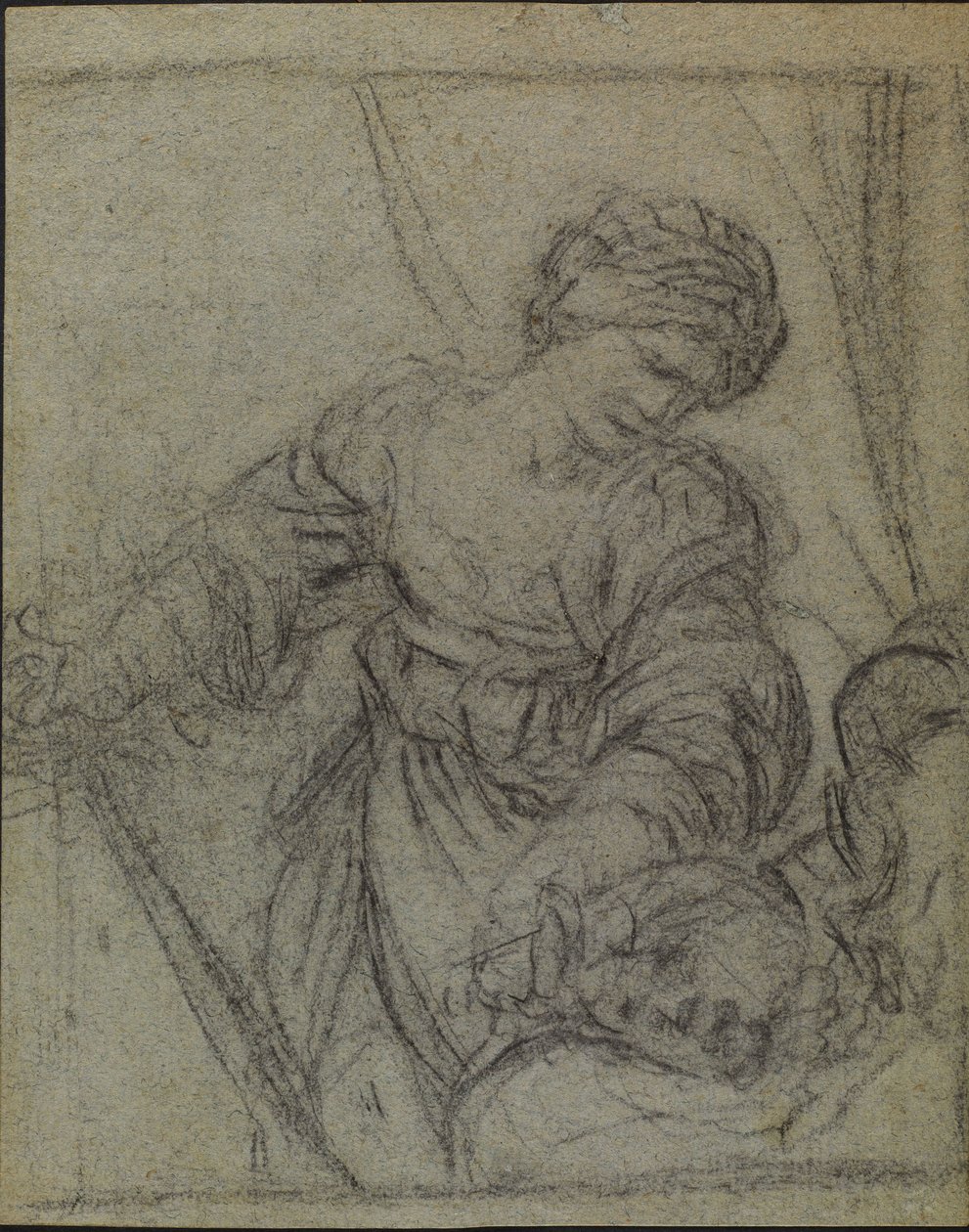 Judith med hodet på Holofernes av Giovanni Andrea Sirani