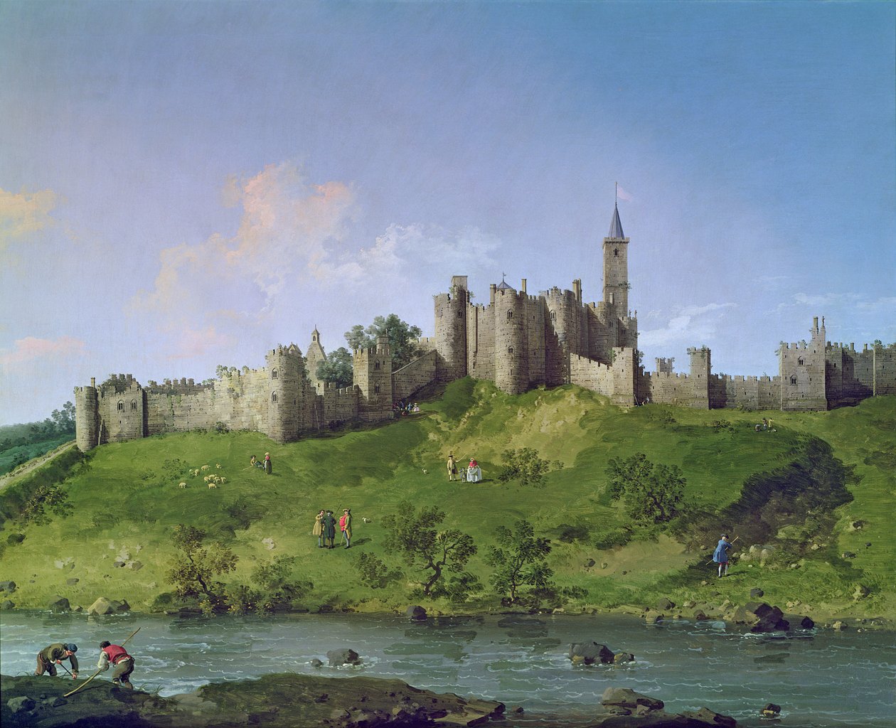 Alnwick Castle av Giovanni Antonio Canal