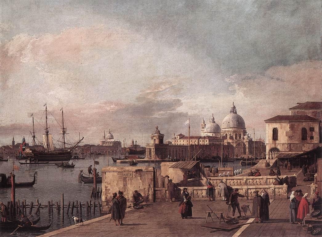 Inngang til Canal Grande av Giovanni Antonio Canal