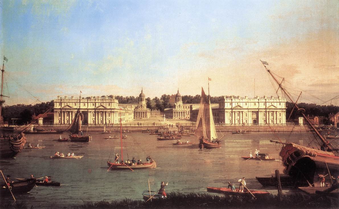 Greenwich Hospital fra North Bank of the Thames av Giovanni Antonio Canal