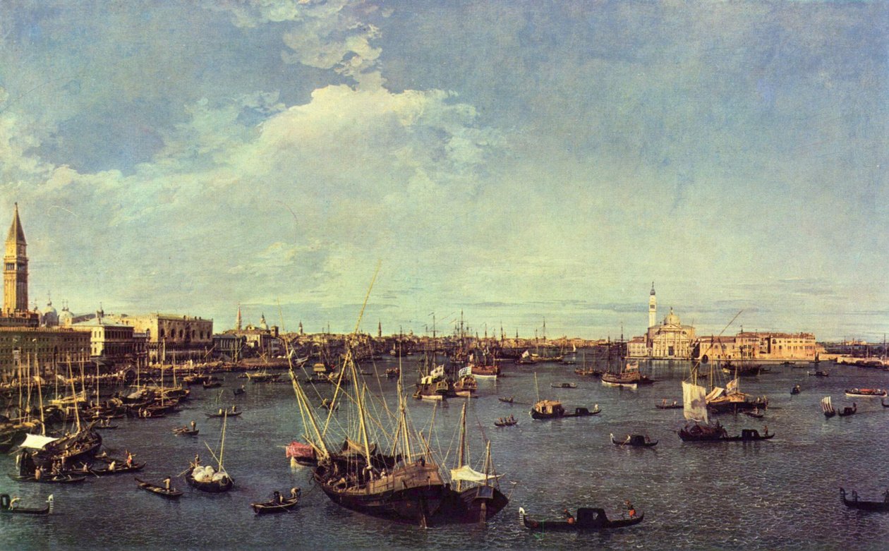 San Marco havn av Giovanni Antonio Canal