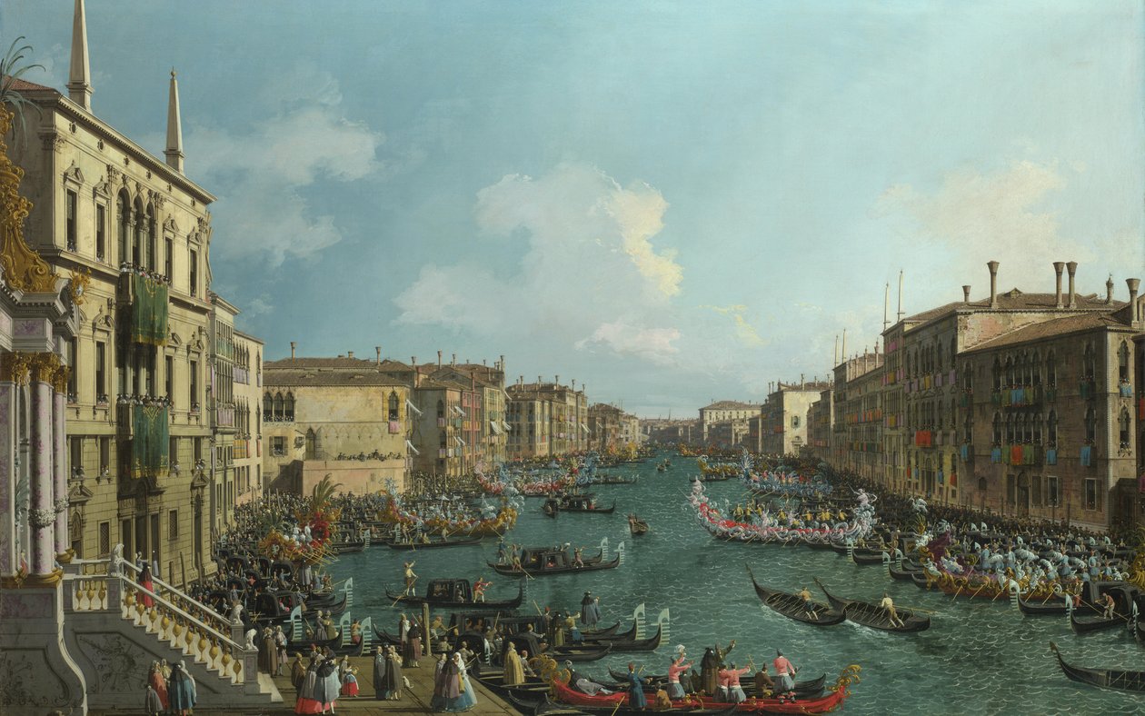 Regatta på Canale Grande av Giovanni Antonio Canal