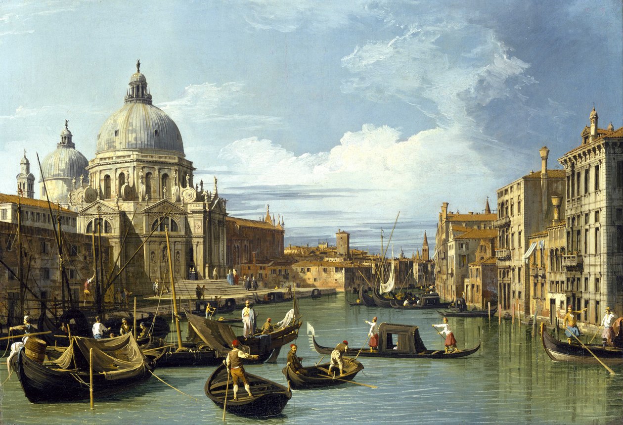 Inngangen til Canal Grande, Venezia av Giovanni Antonio Canal