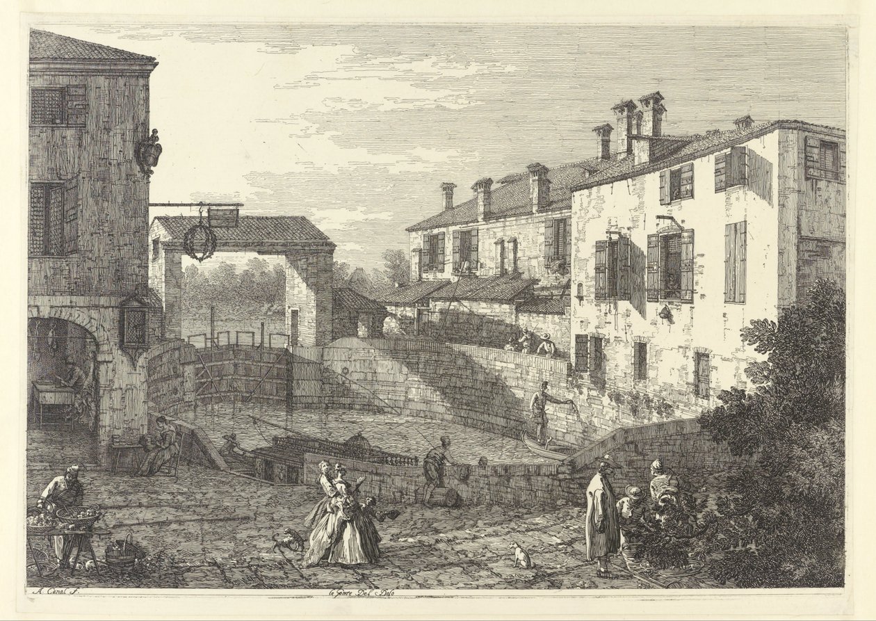 Låsene på Dolo av Giovanni Antonio Canal