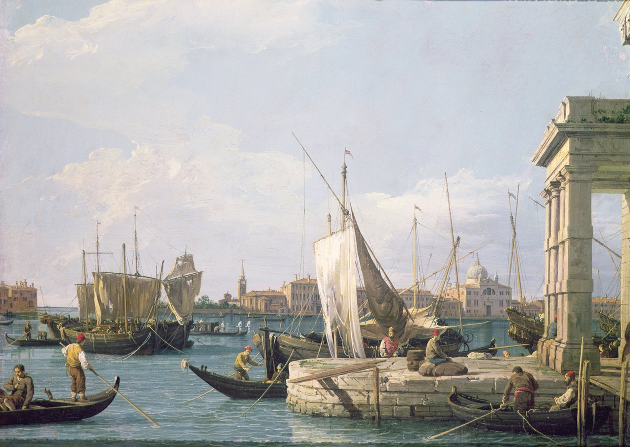 Punta della Dogana, 1730 av Giovanni Antonio Canal