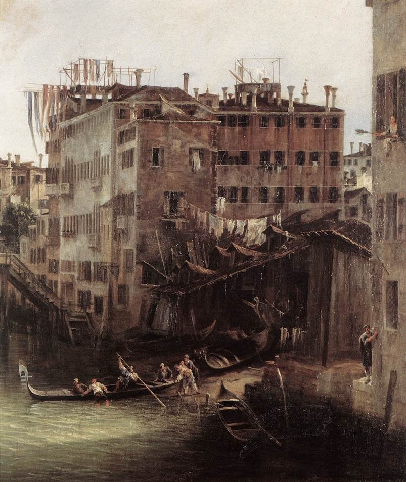 Rio dei Mendicanti av Giovanni Antonio Canal