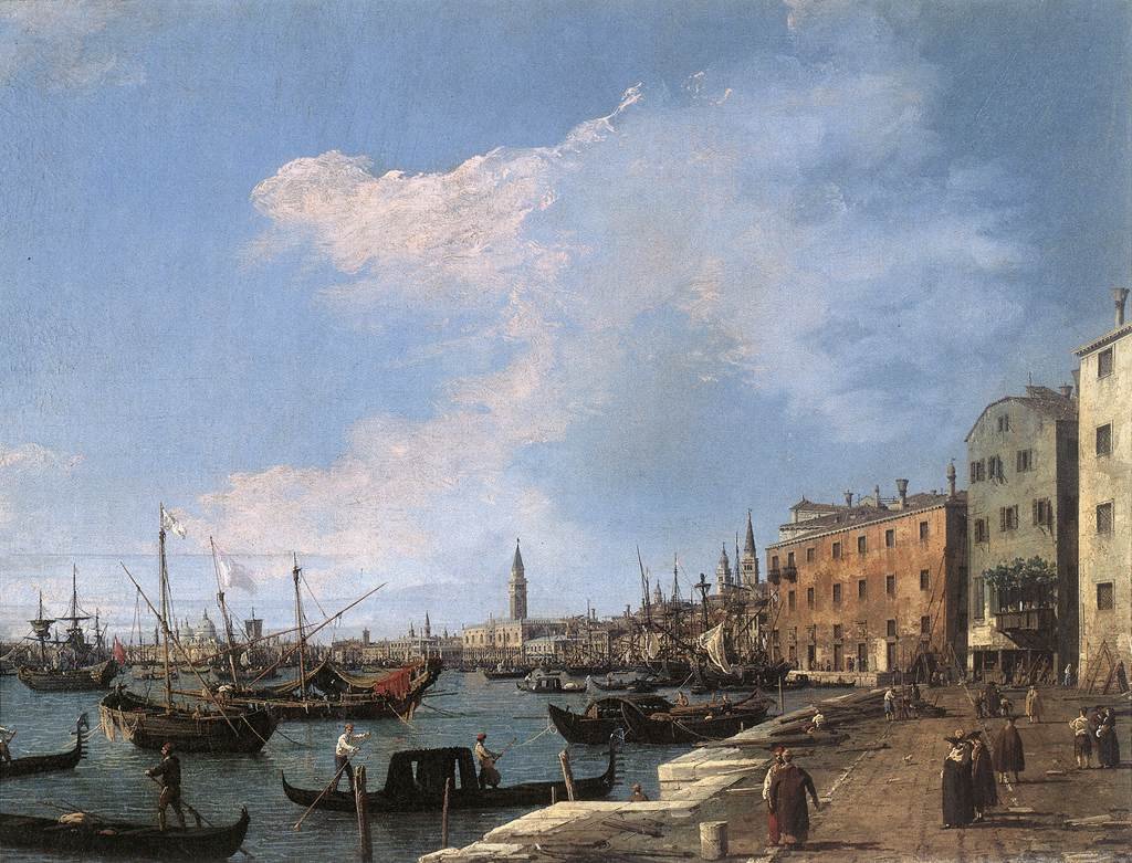 Riva degli Schiavoni av Giovanni Antonio Canal