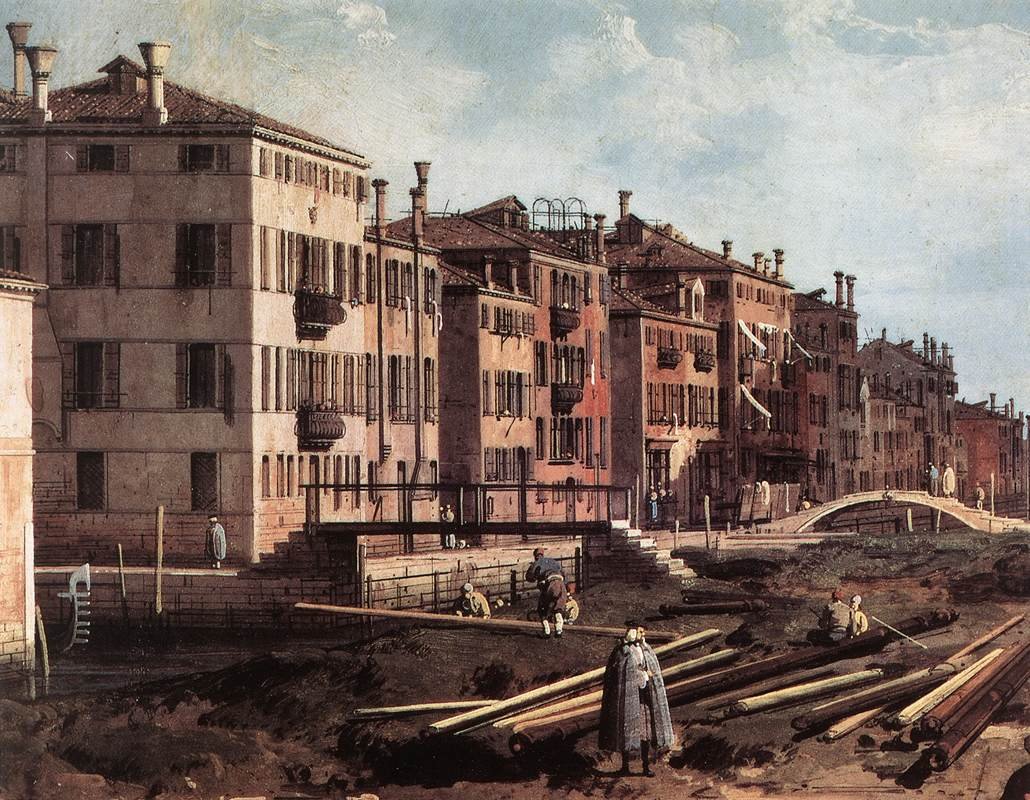 Utsikt over San Giuseppe di Castello av Giovanni Antonio Canal