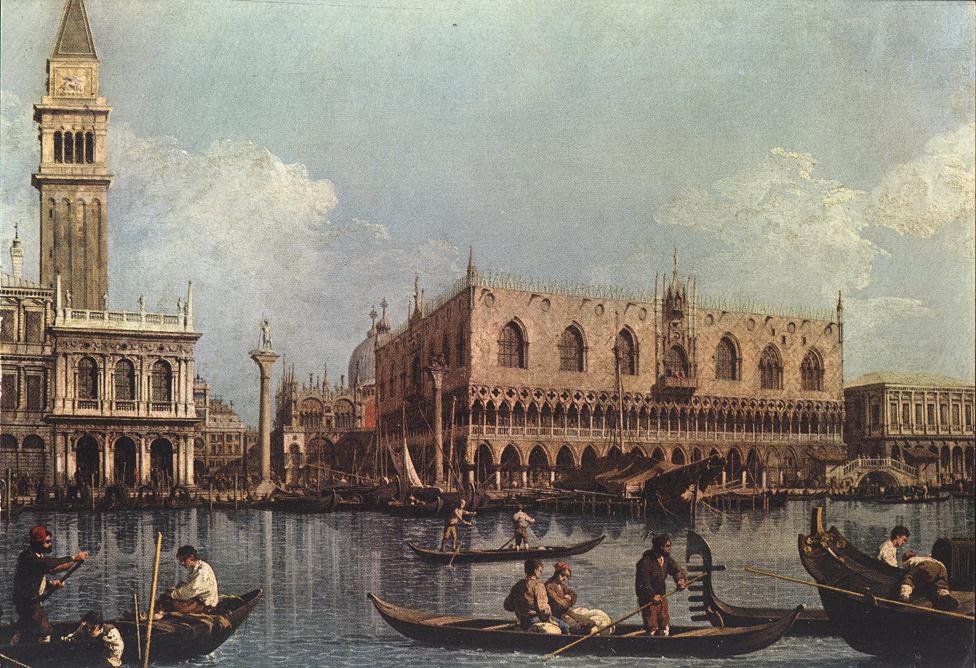 Utsikt over Bacino di San Marco av Giovanni Antonio Canal