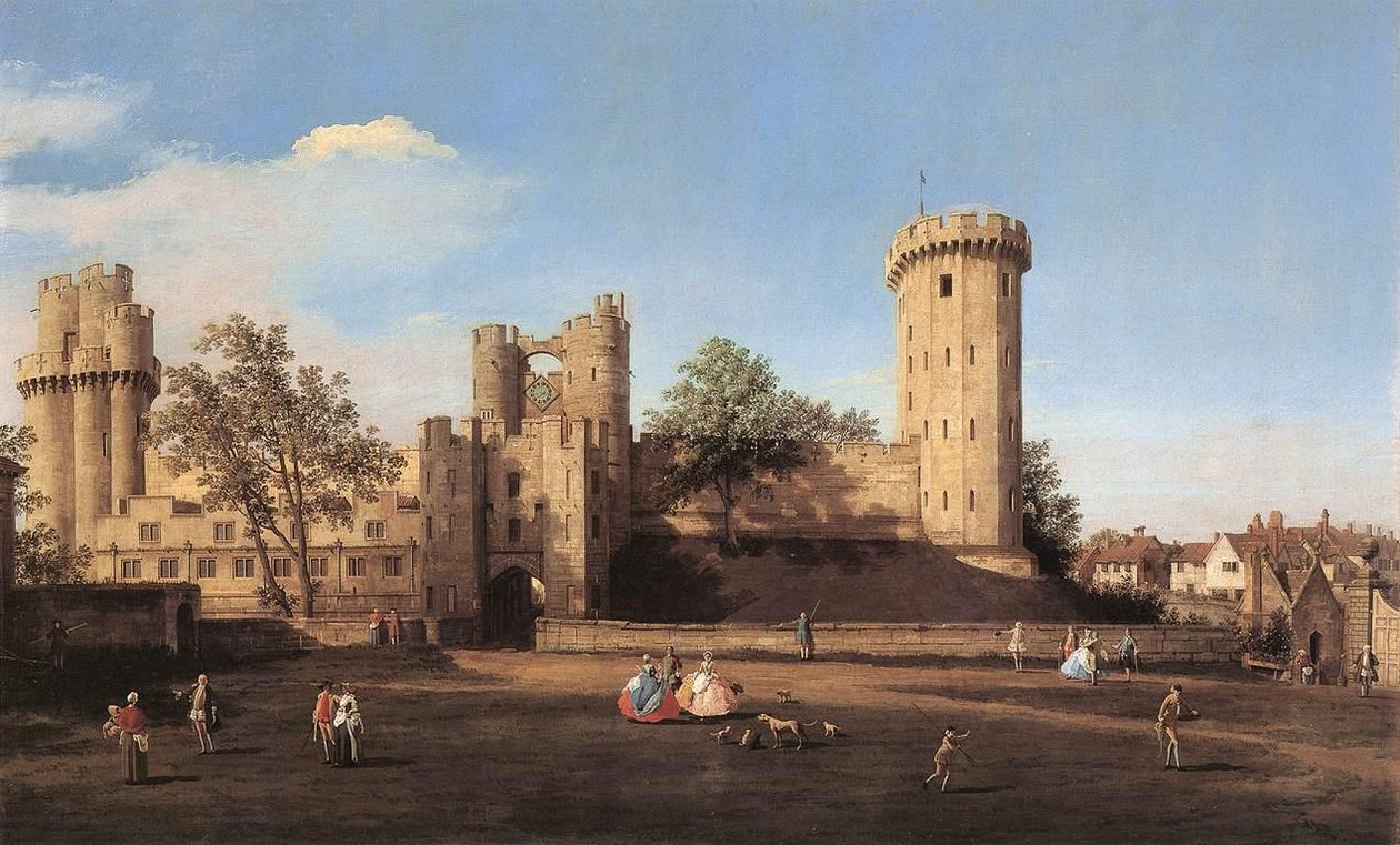 Warwick Castle av Giovanni Antonio Canal