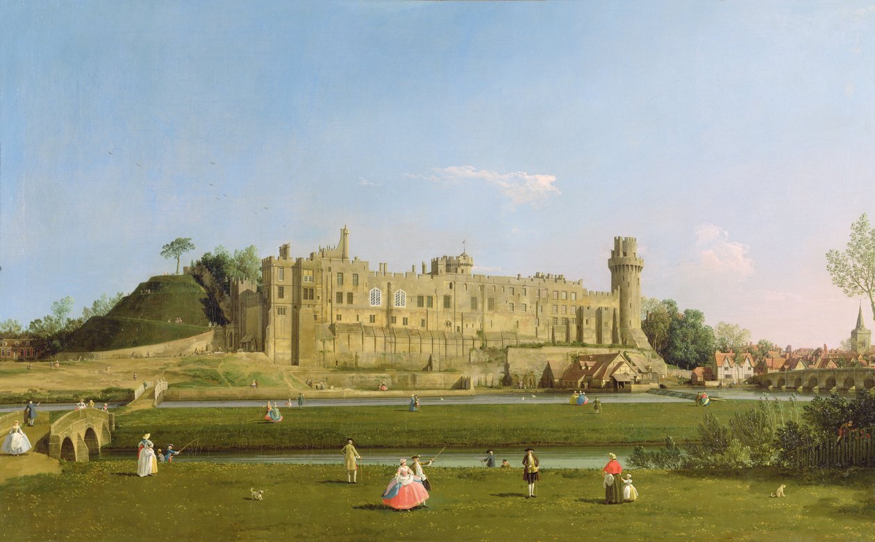 Warwick Castle, ca. 1748-49 av Giovanni Antonio Canal
