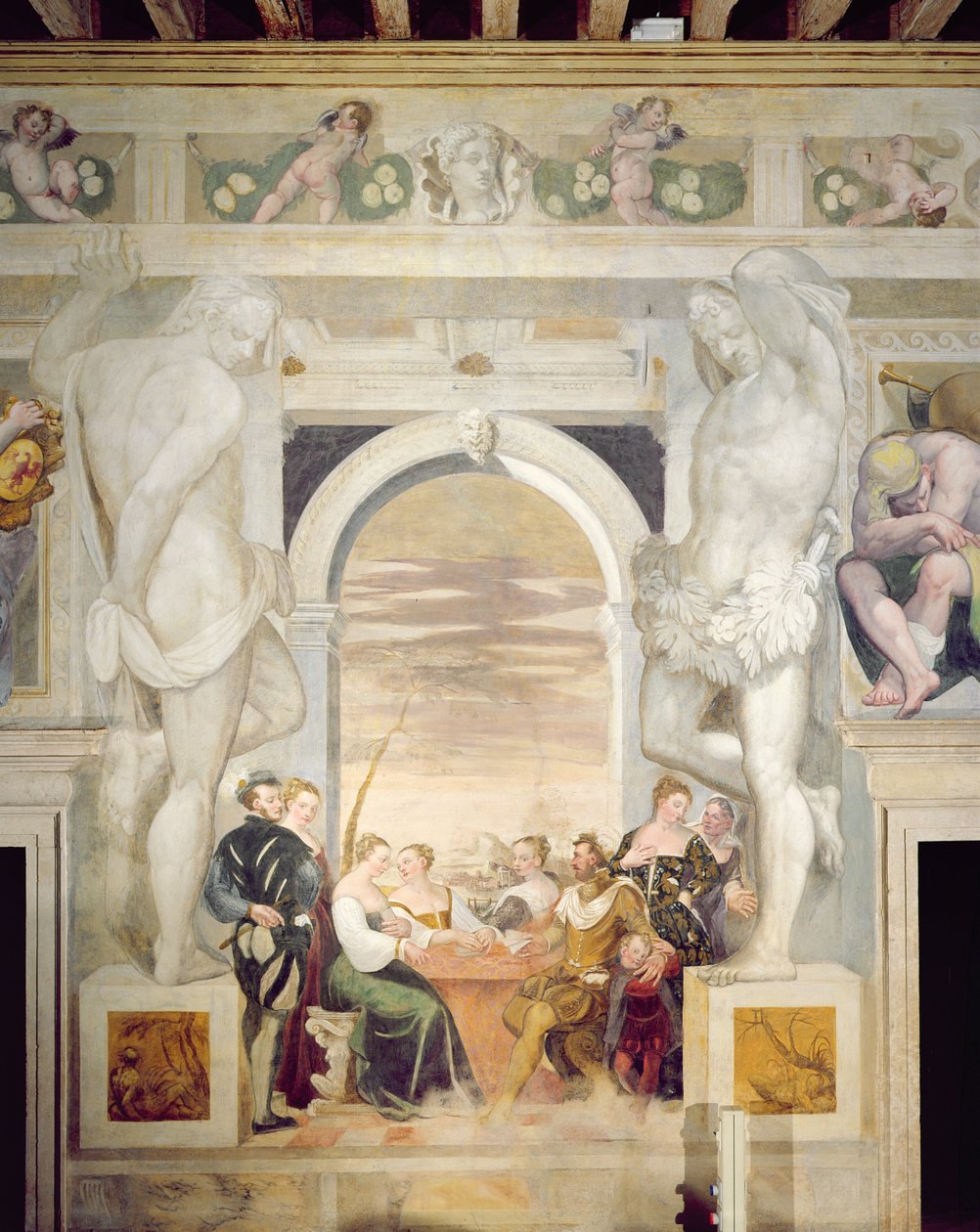Kortspillet av Giovanni Antonio Fasolo