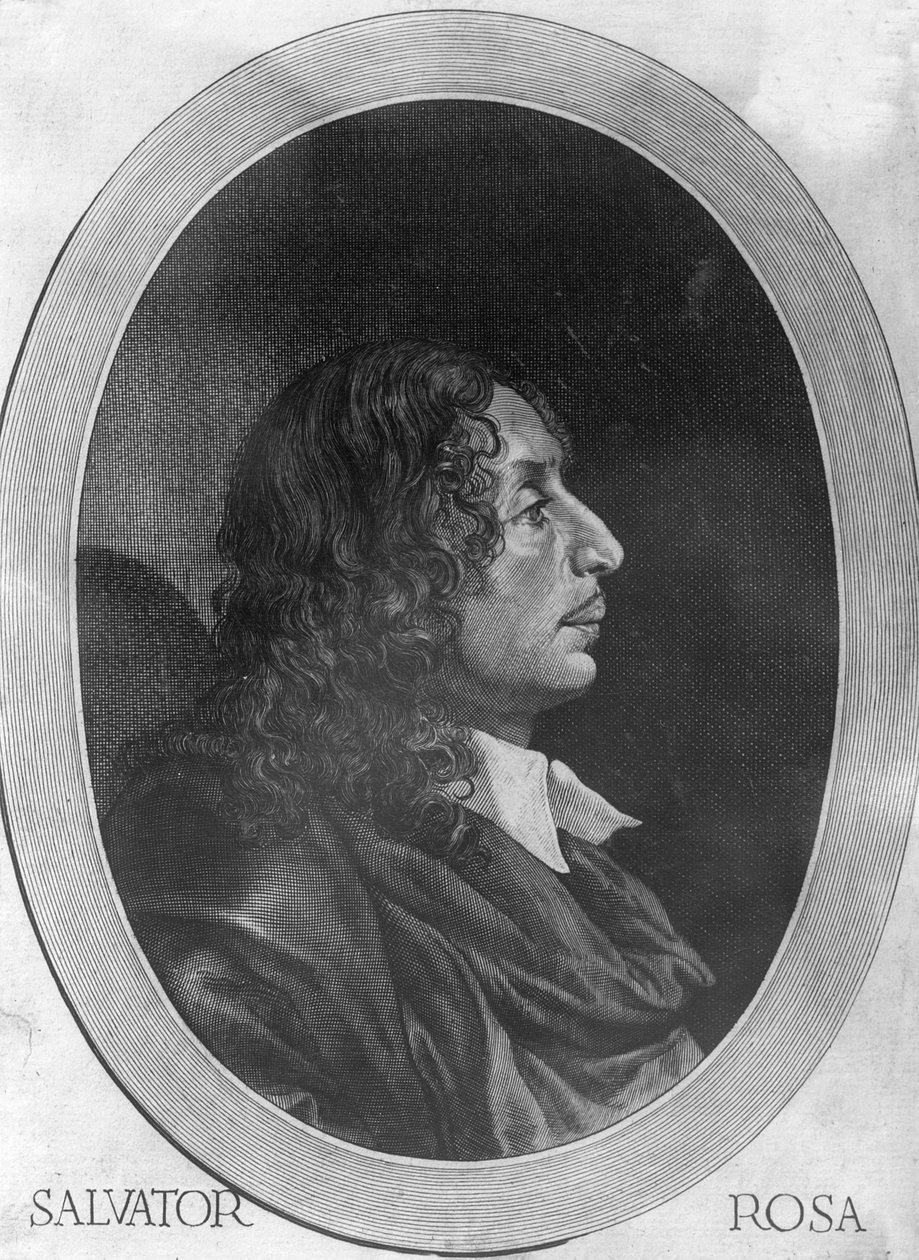 Salvator Rosa av Giovanni Battista Bonacina