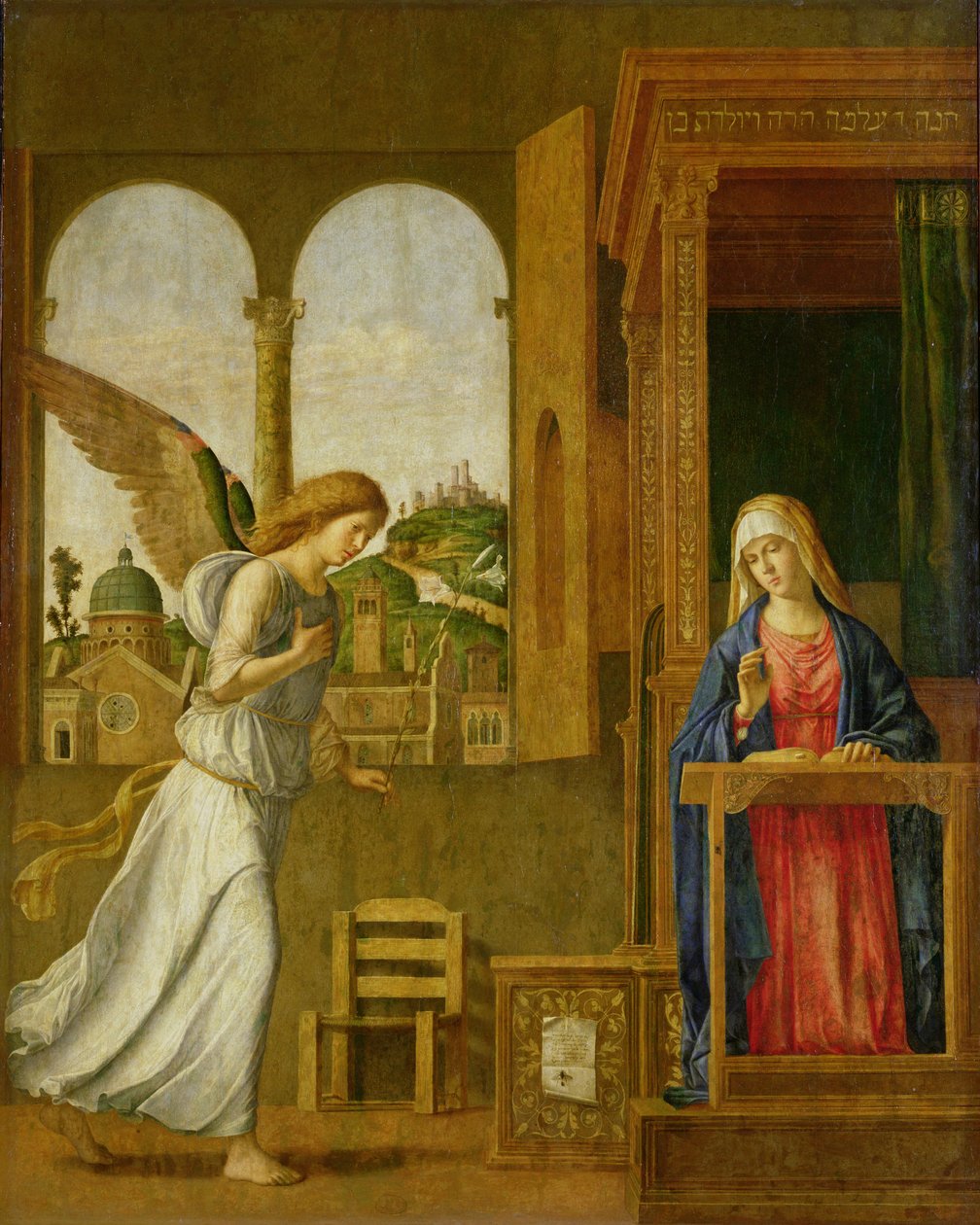 Bebudelsen, 1495 av Giovanni Battista Cima da Conegliano