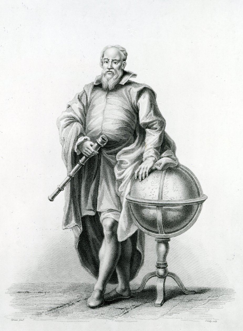 Portrett av Galileo Galilei (1564-1642), 1815 av Giovanni Battista Cipriani