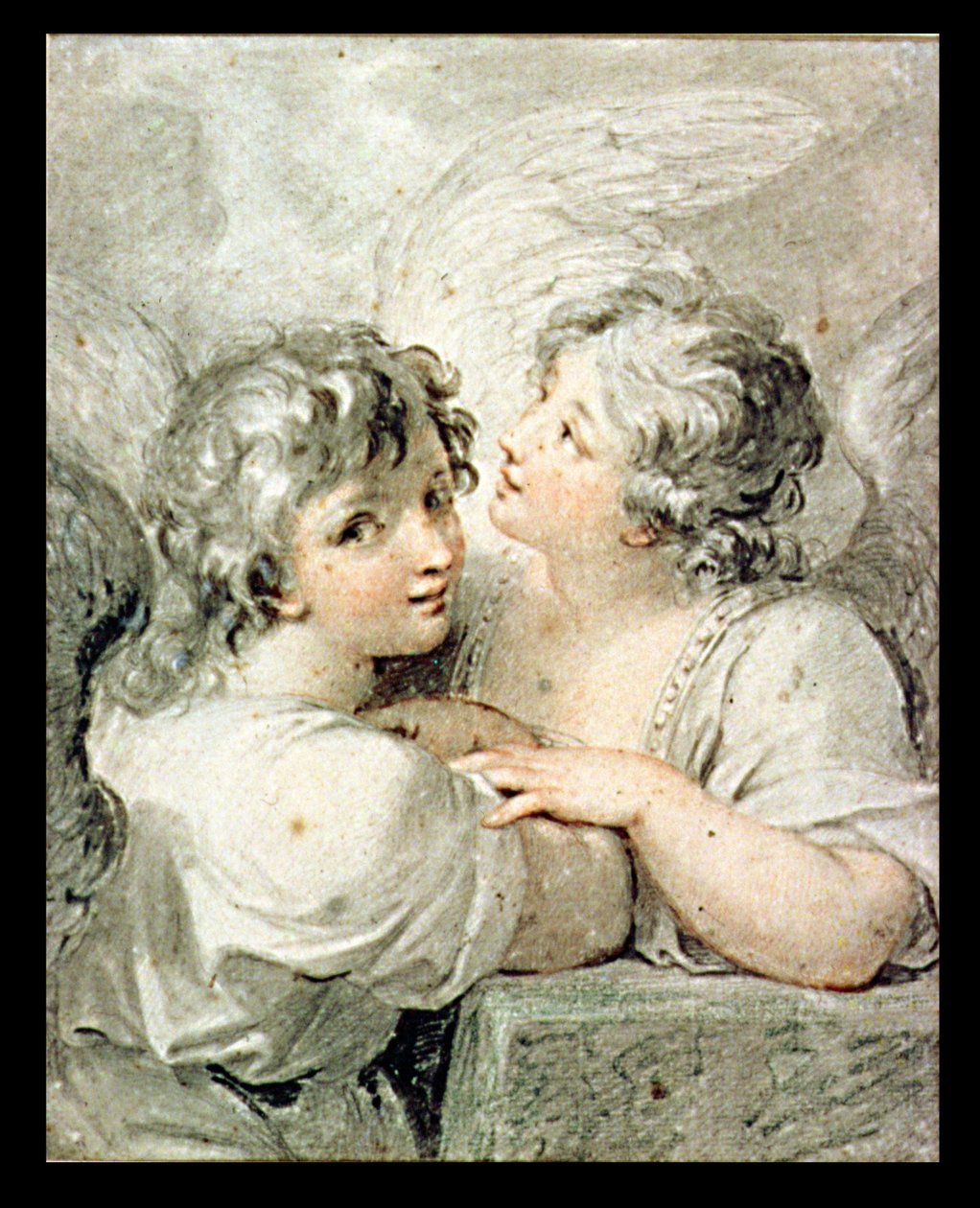 To engler, 1700-tallet (tegning) av Giovanni Battista Cipriani
