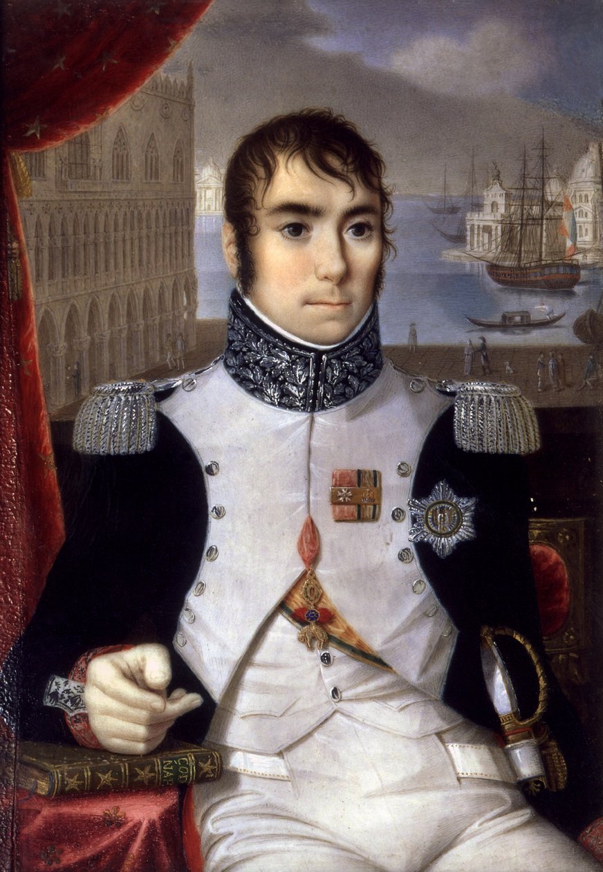 Portrett av Eugene de Beauharnais (1781-1824) visekonge av Italia i 1805 av Giovanni Battista Gigola