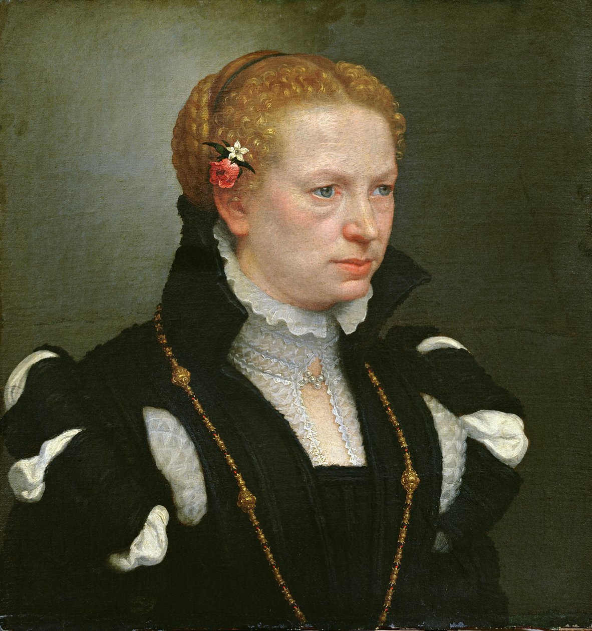 Portrett av Lucia Vertova Agosti av Giovanni Battista Moroni