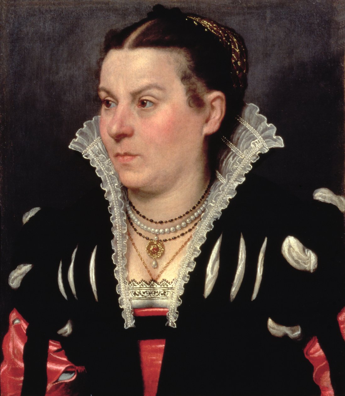 Portrett av en dame av Giovanni Battista Moroni