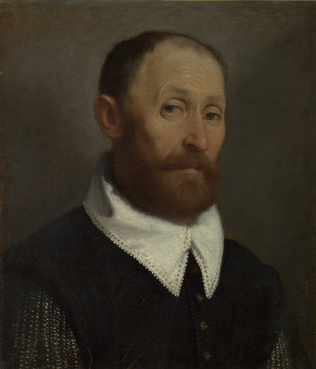 Portrett av en mann med hevede øyenbryn av Giovanni Battista Moroni