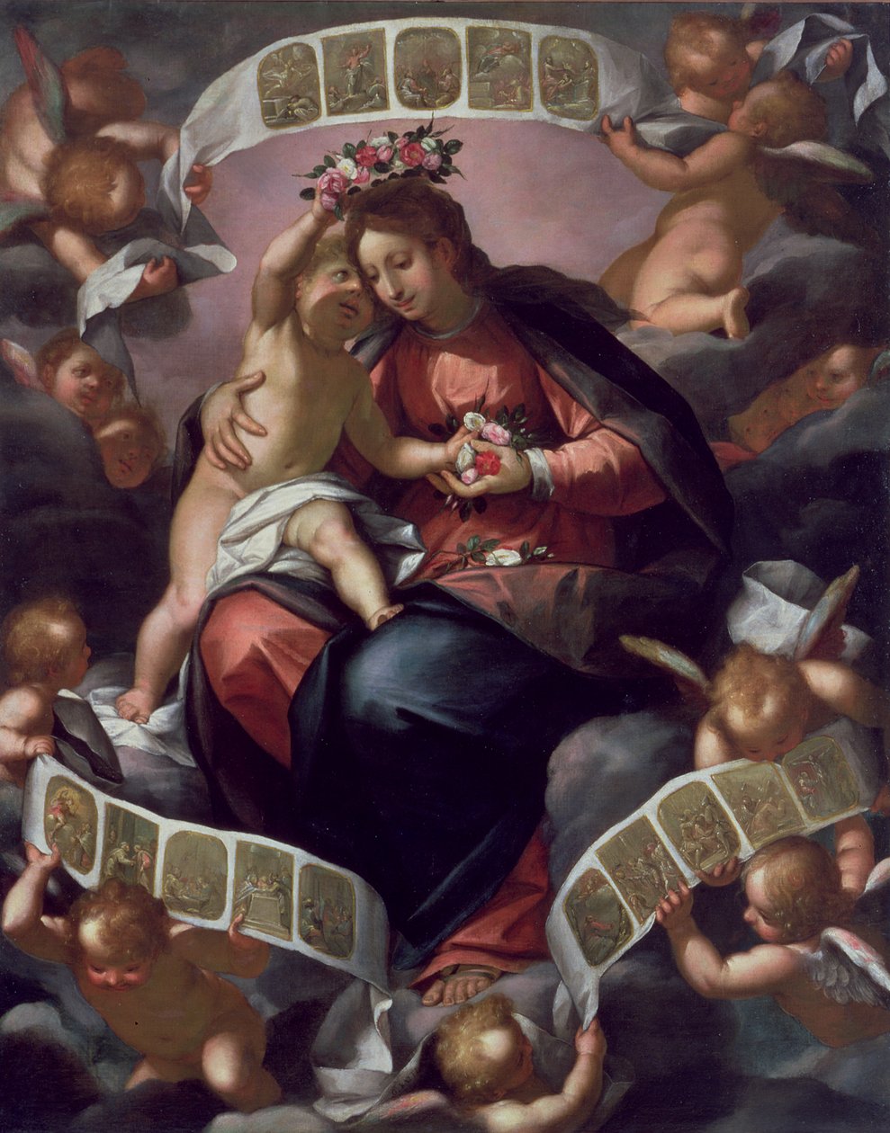 Madonna av rosenkransen av Giovanni Battista Paggi