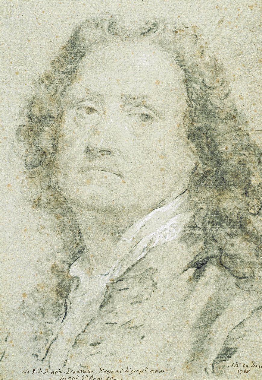 Selvportrett, 1735 av Giovanni Battista Piazzetta