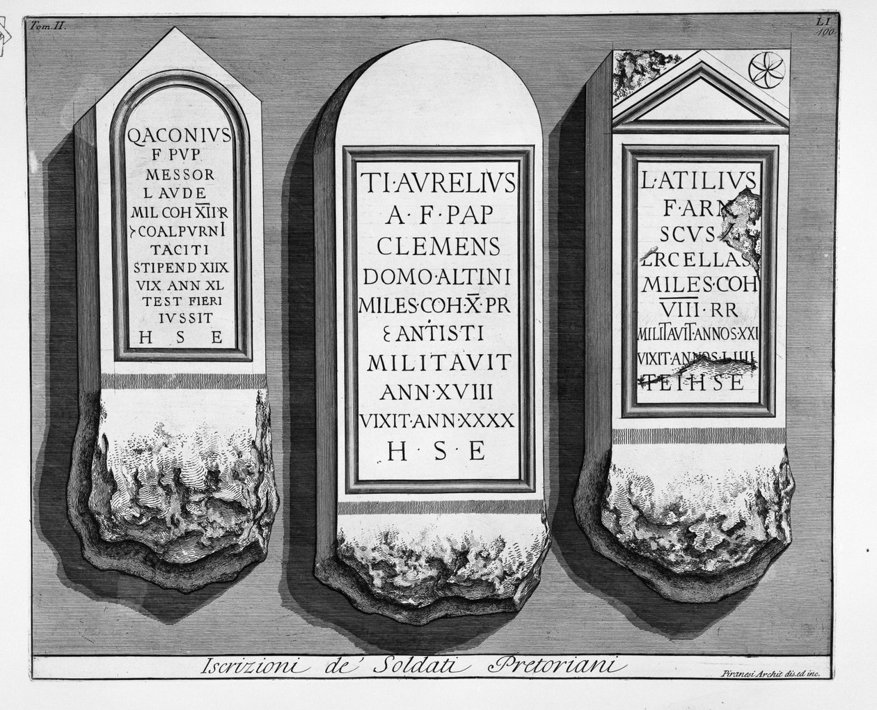til venstre av Giovanni Battista Piranesi
