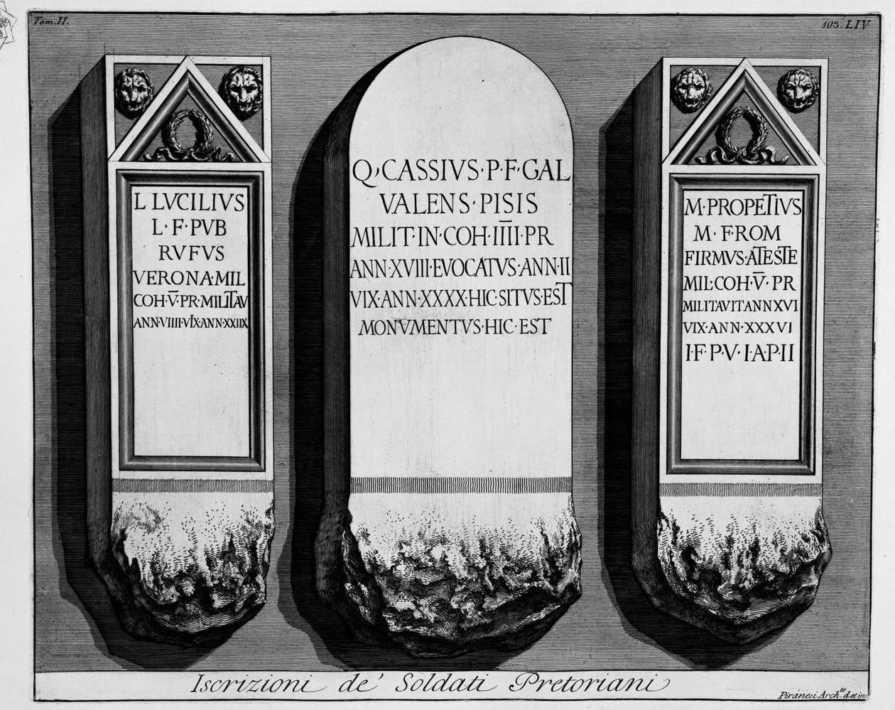 til venstre av Giovanni Battista Piranesi