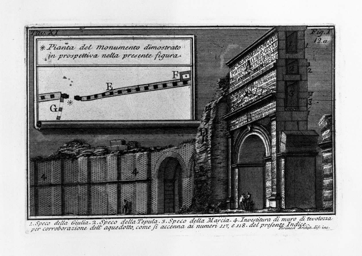 Aqua Julia av Giovanni-Battista Piranesi