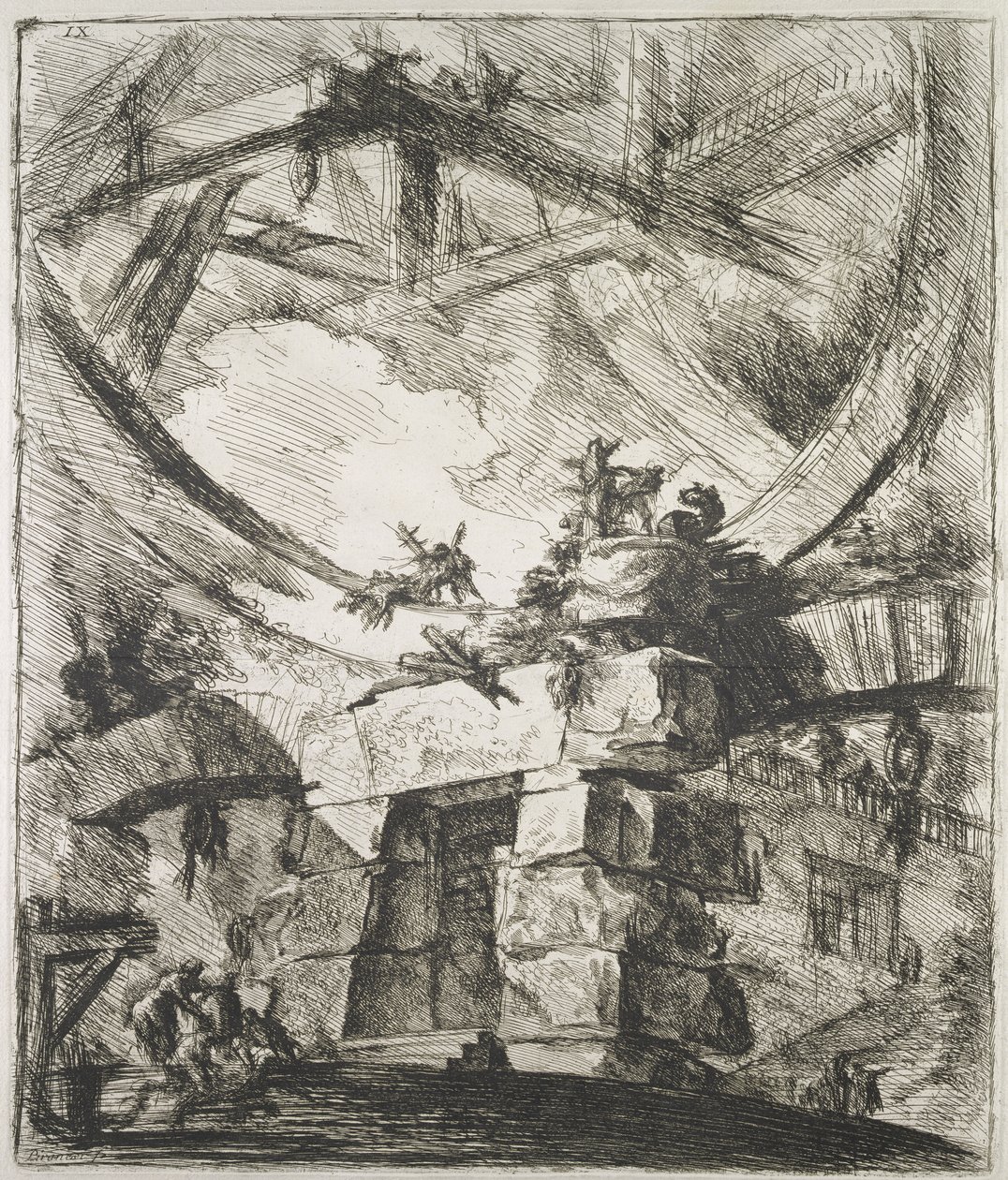 Carceri (fengsel) IX, 1760 av Giovanni Battista Piranesi