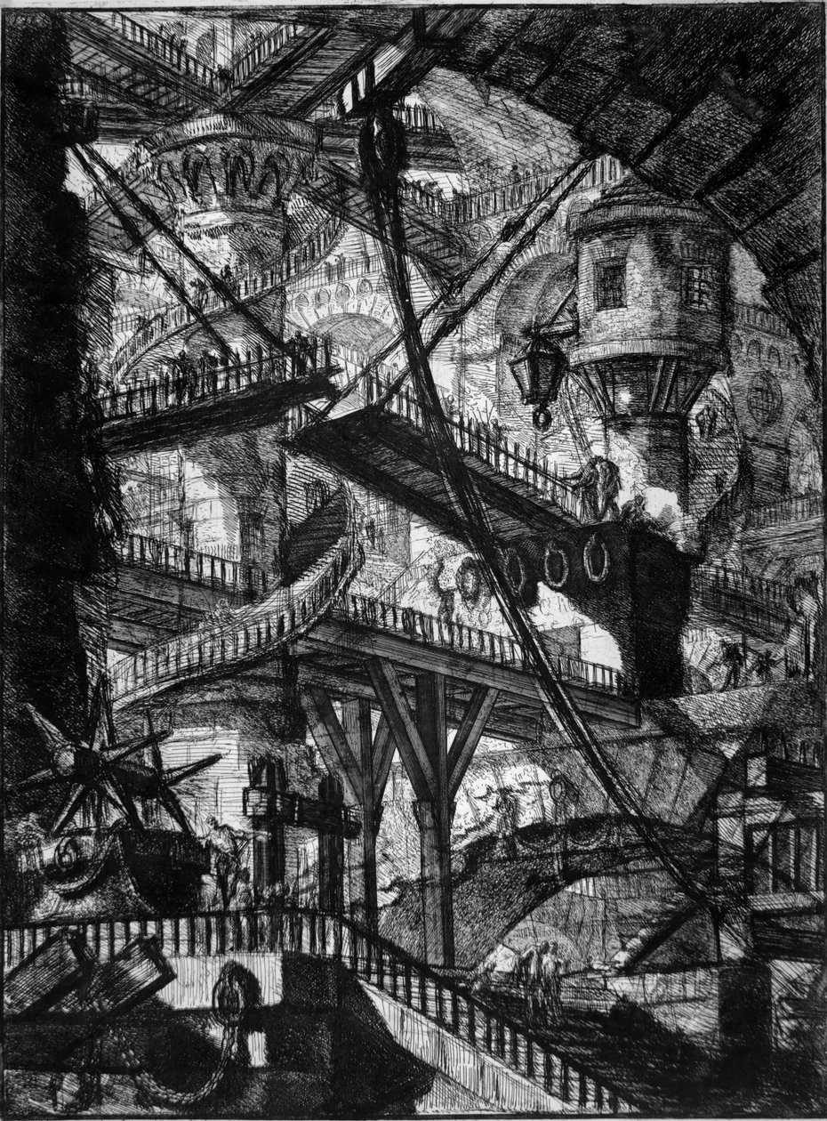 Carceri. Mappe 7 av Giovanni Battista Piranesi