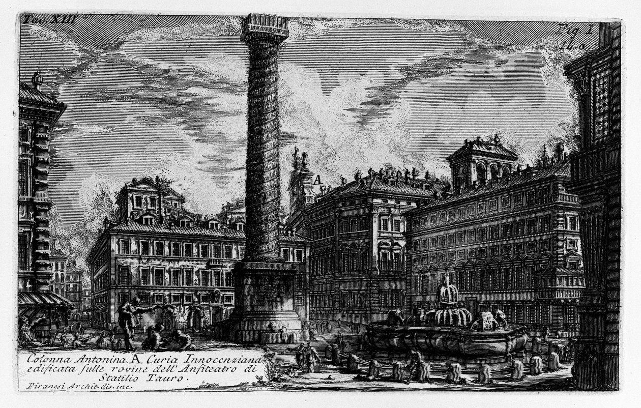 Antonine kolonne av Giovanni Battista Piranesi