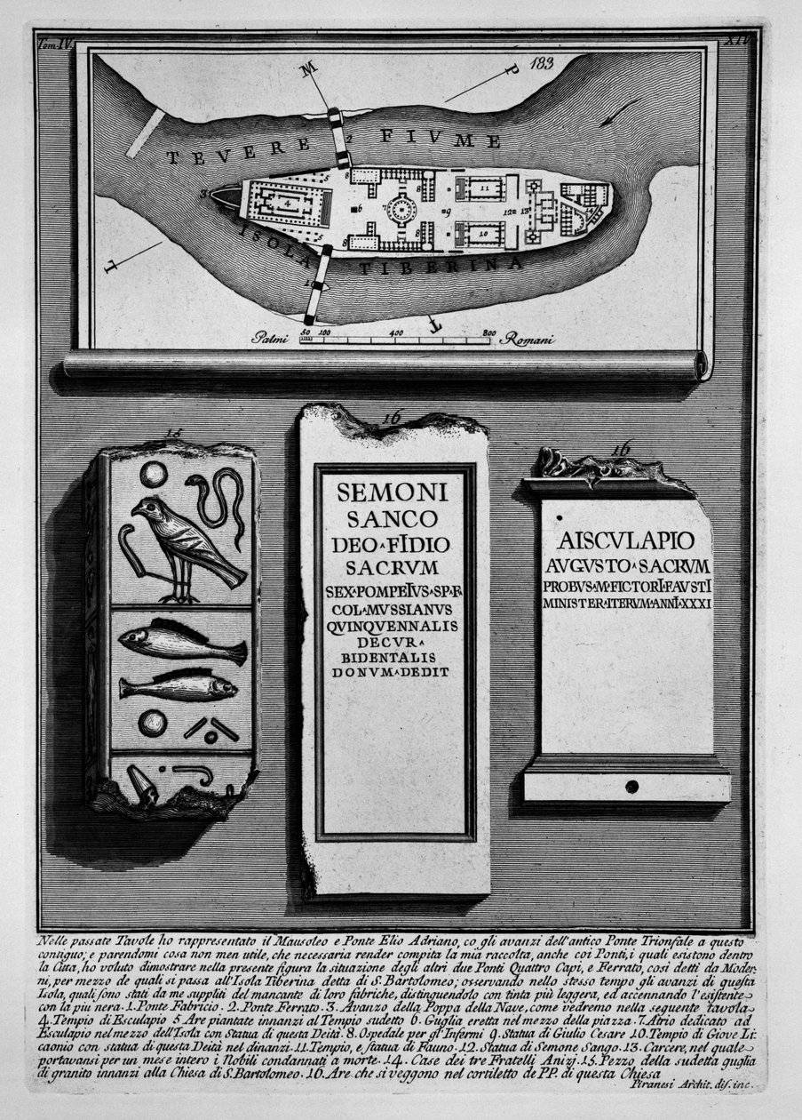 Tiberøya av Giovanni Battista Piranesi