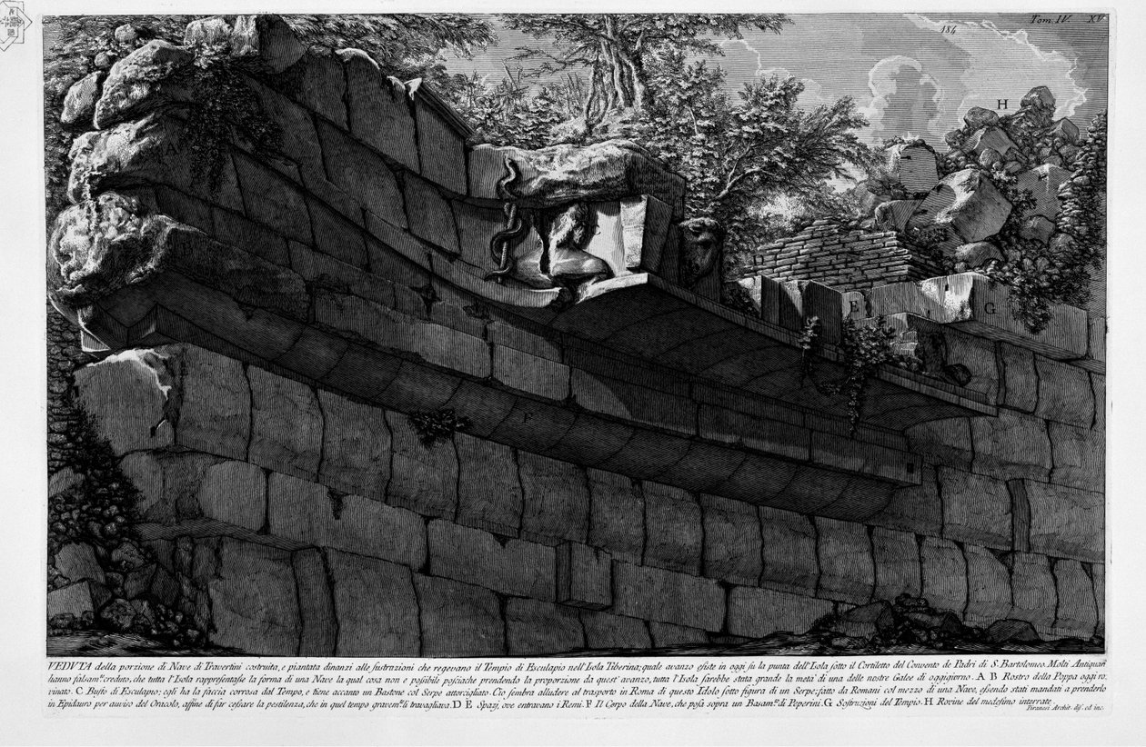 Tiberøya av Giovanni Battista Piranesi