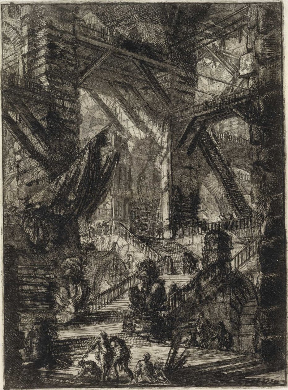 Oppfinnelsens fengsler [plate VIII] av Giovanni Battista Piranesi