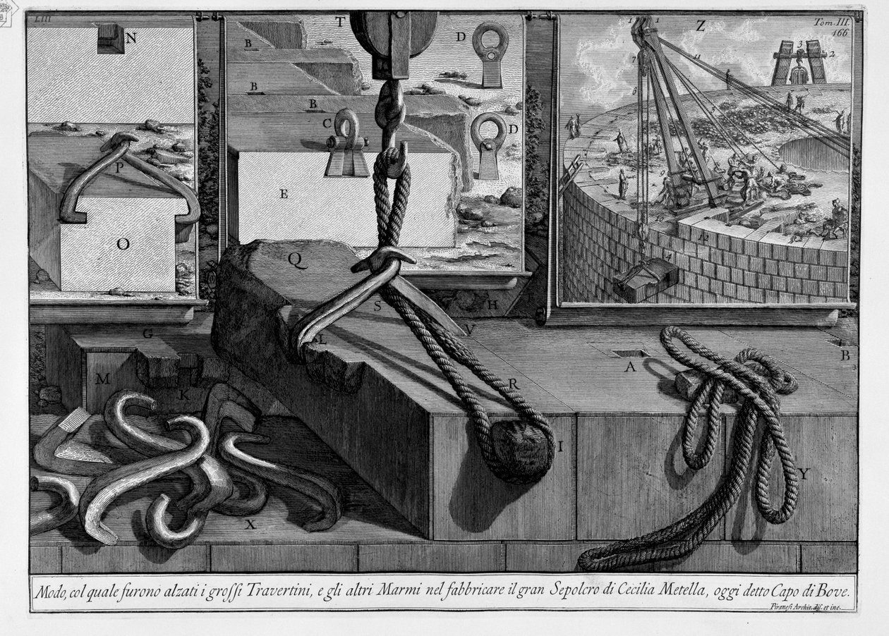 Mausoleum av Cecilia Metella av Giovanni Battista Piranesi