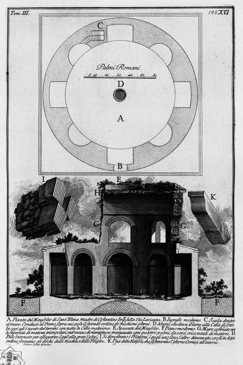 Mausoleum av Helena av Giovanni Battista Piranesi