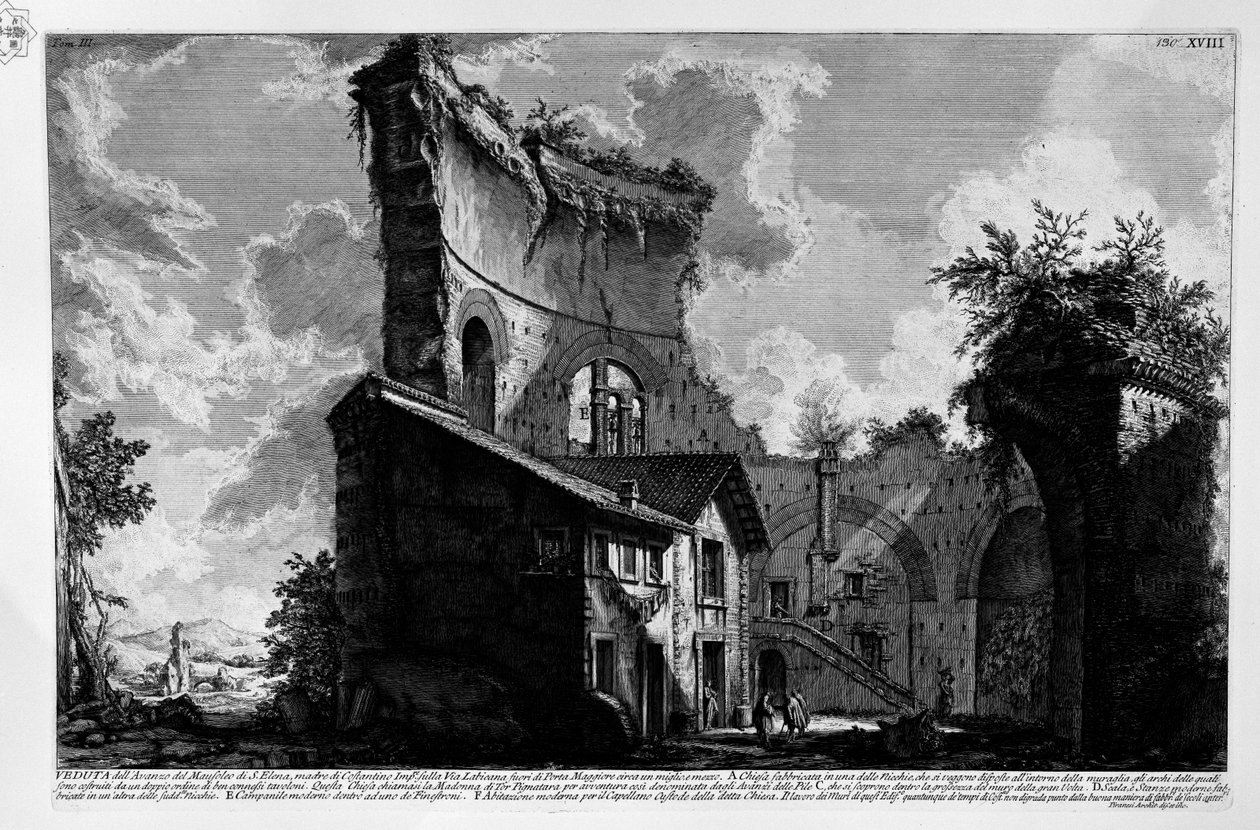 Mausoleum av Helena av Giovanni Battista Piranesi