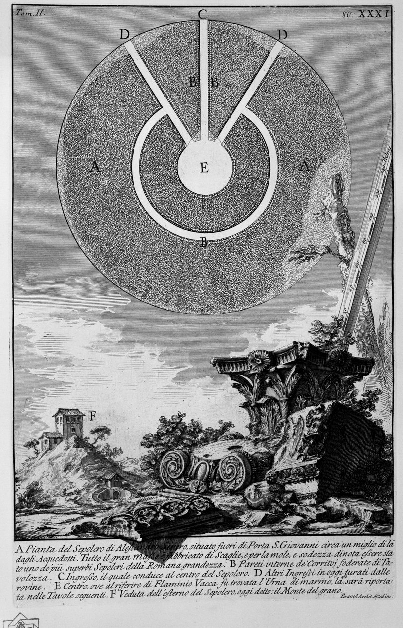 Monte del Grano av Giovanni Battista Piranesi