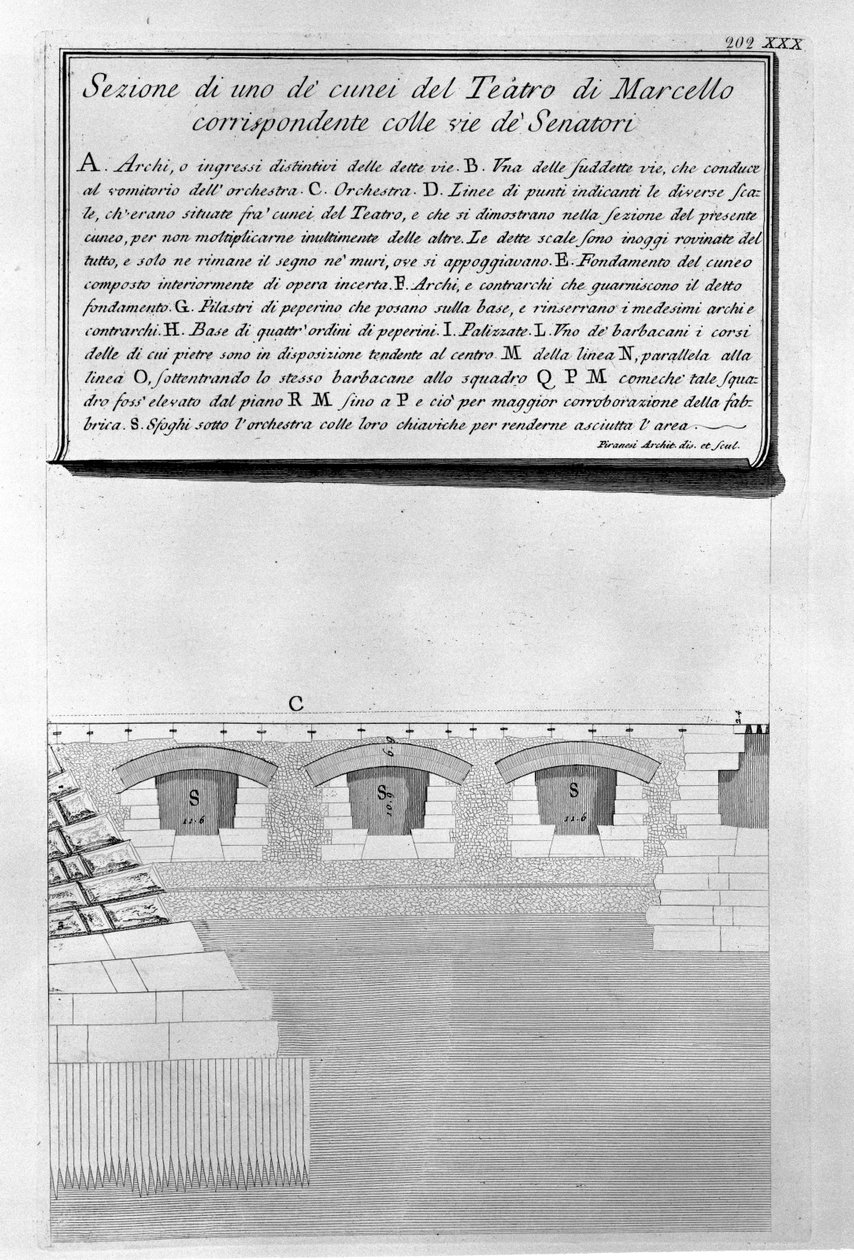 Marcellus teater av Giovanni Battista Piranesi