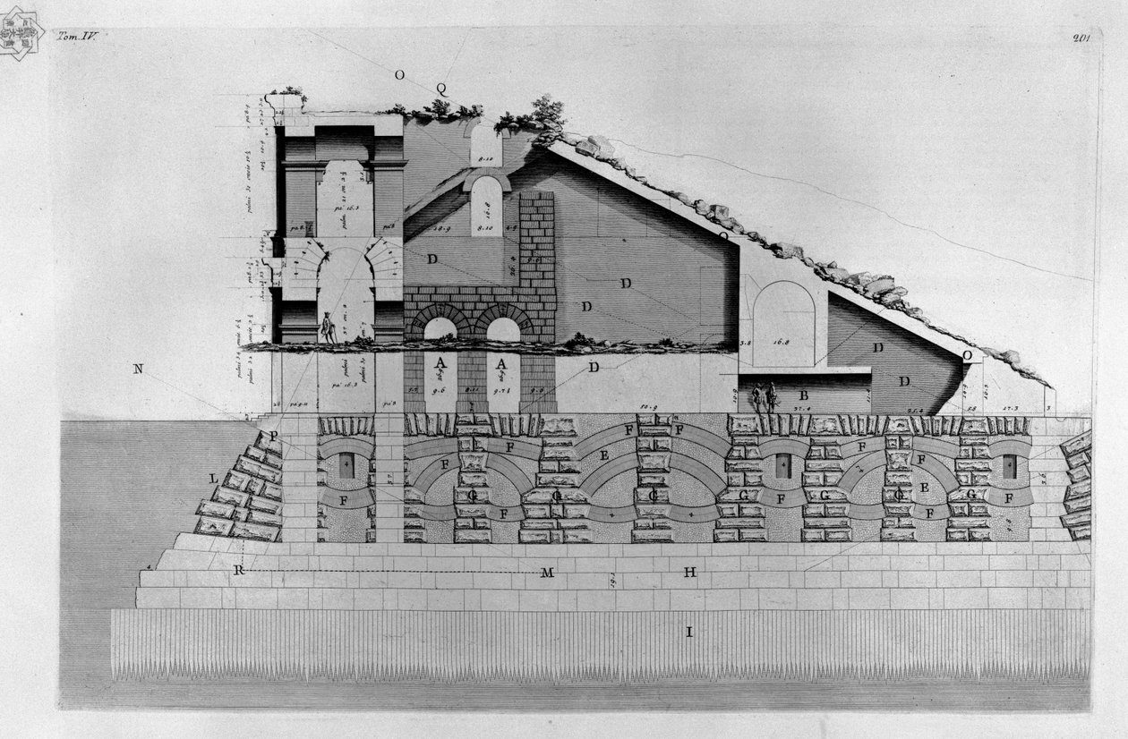 Marcellus teater av Giovanni Battista Piranesi