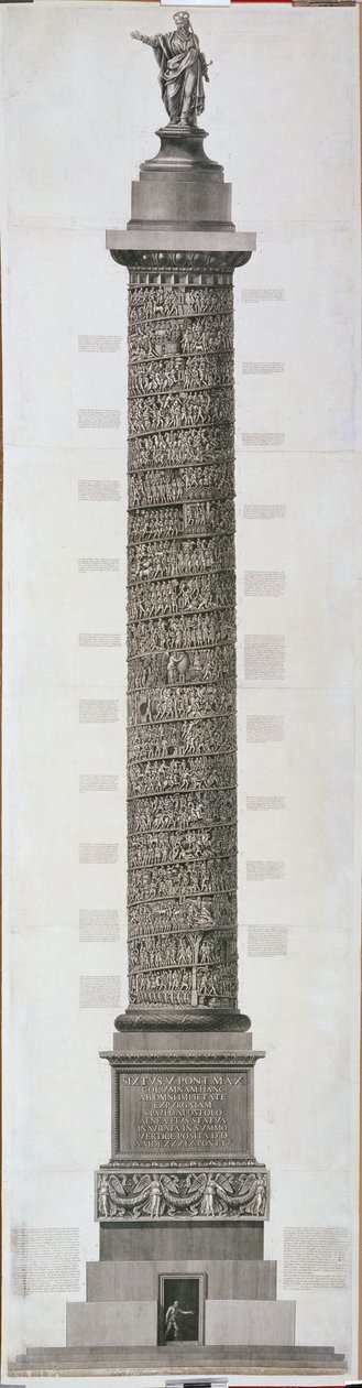Trajans søyle av Giovanni Battista Piranesi