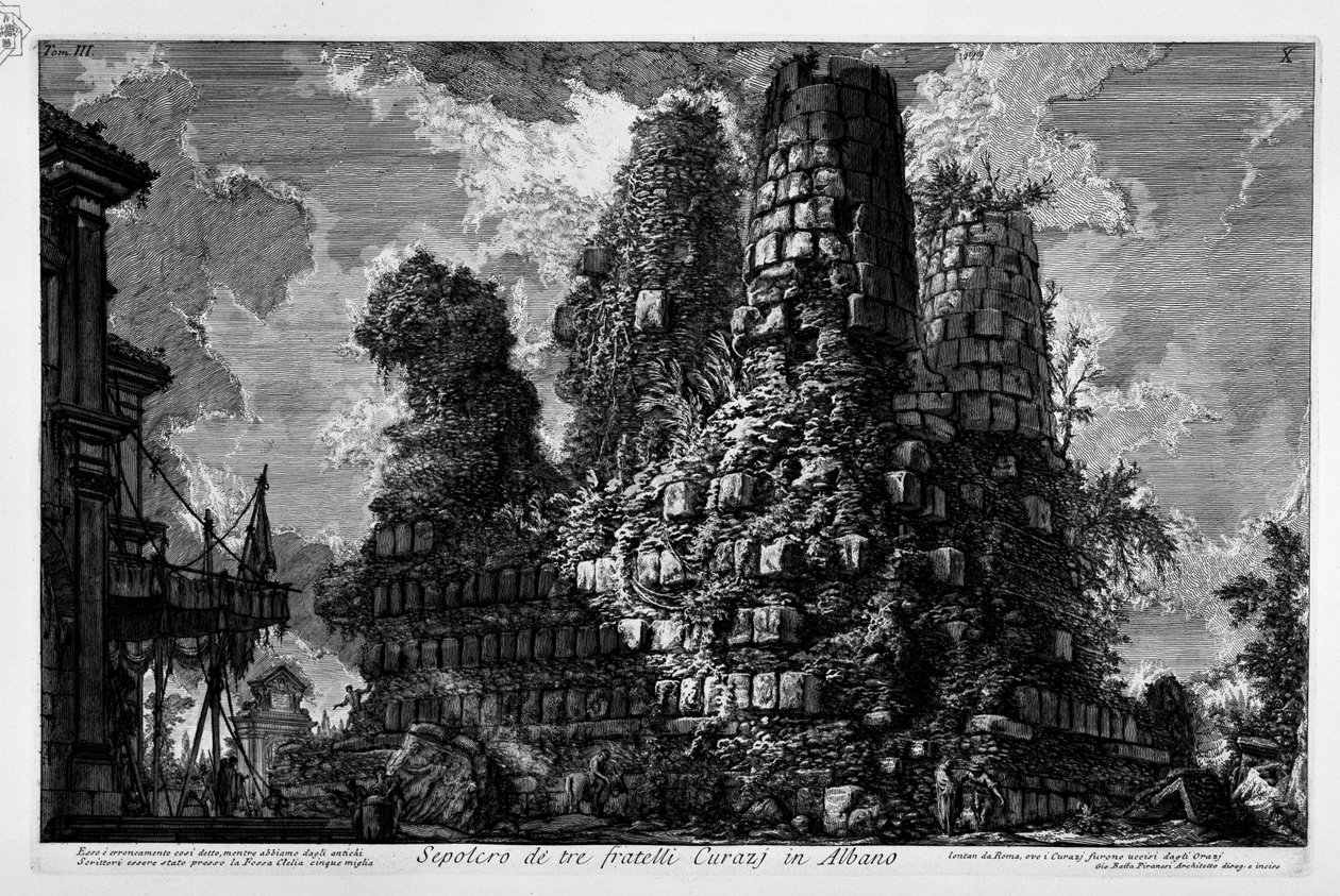 Via Appia, grav i Albano Laziale av Giovanni Battista Piranesi