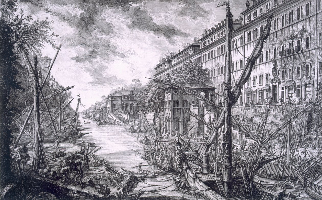 Utsikt over havnen i Ripa Grande, fra 