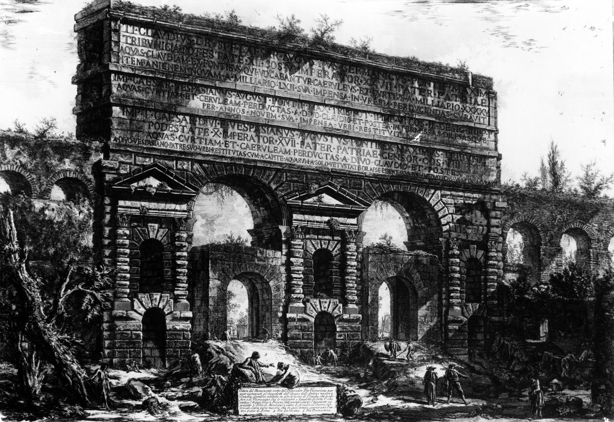 Utsikt over Porta Maggiore, fra 