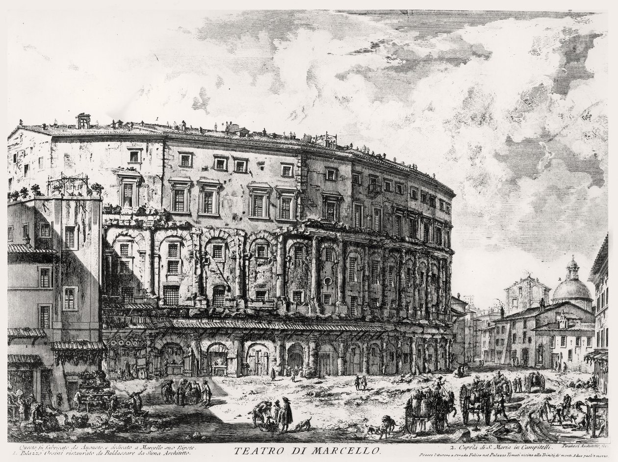 Utsikt over Theatre of Marcellus, fra 