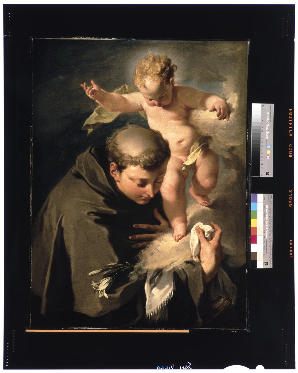 Visjonen til den hellige Antonius av Padua ca. 1730 av Giovanni Battista Pittoni