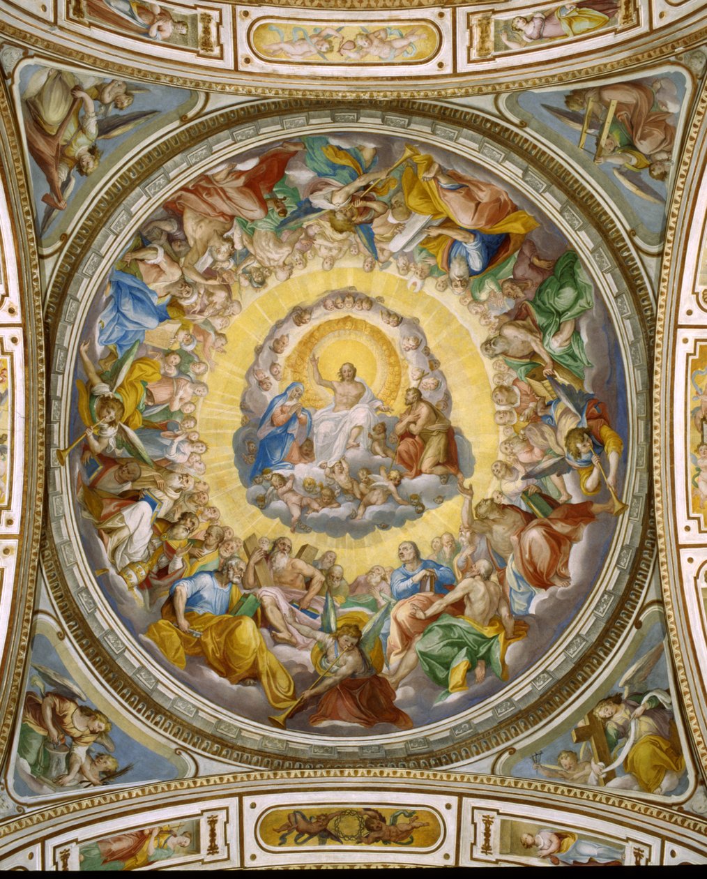 Interiør av kuppelen til Salviati-kapellet, San Gregorio Magno al Celio, ca. 1600-03 av Giovanni Battista Ricci